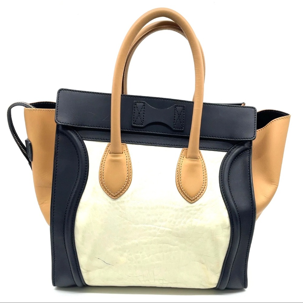 Celine Shopper Luggage Leather Handbag - Picture 3 of 16